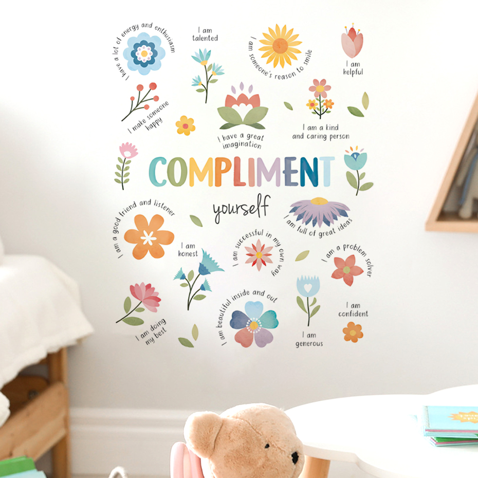Baby Nursery Package - Autocollant mural aquarelle avec citations inspirantes