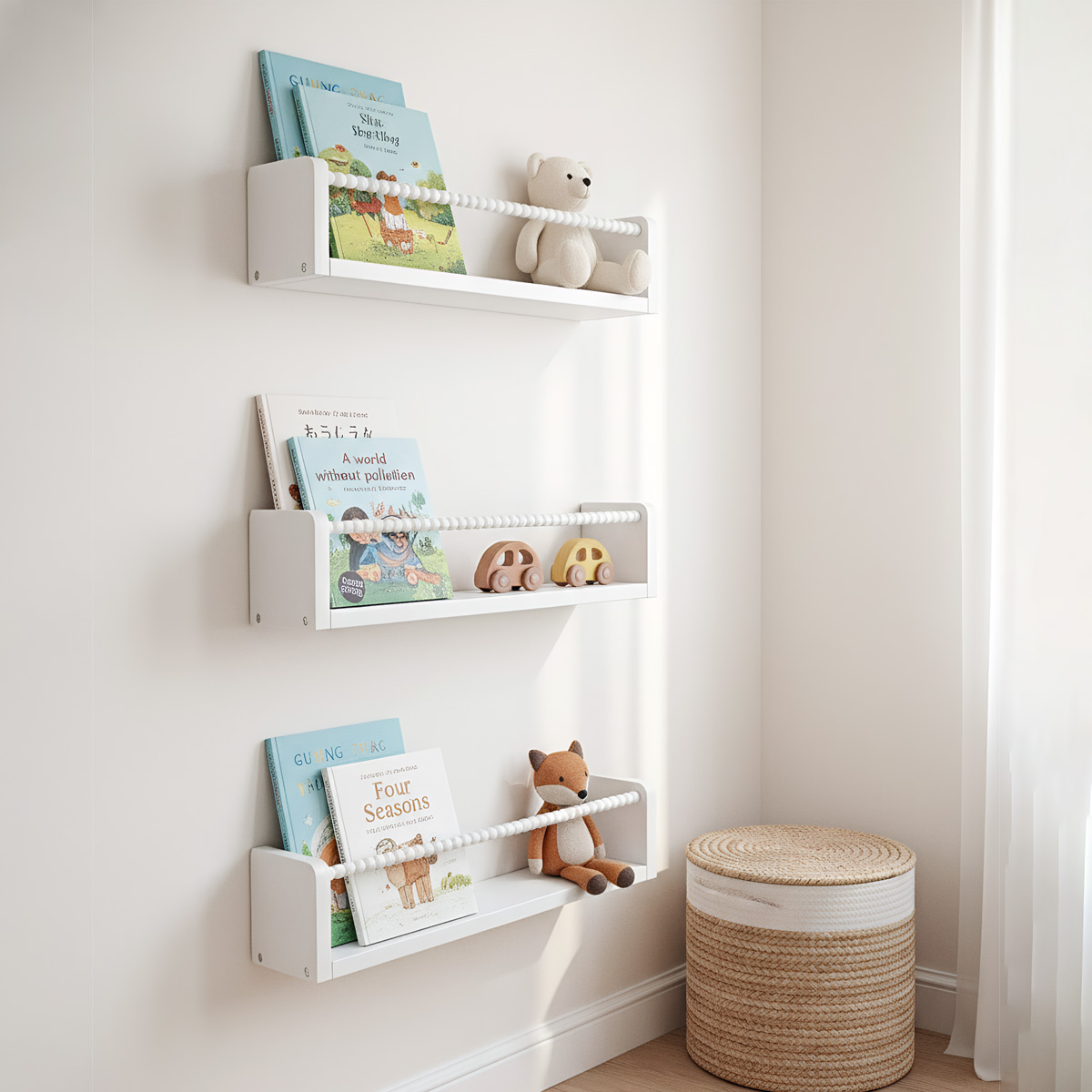 Baby Nursery Bookcase - Étagères à livres pour chambre d'enfant,