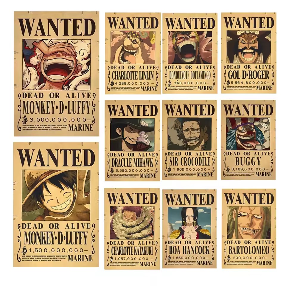Wall Decal Nursery - Affiches de recherche de récompenses One