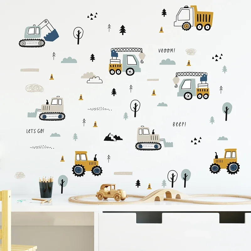 Wall Decal Nursery - Autocollants muraux de camion de chargement