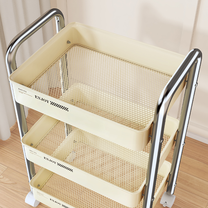 Baby Nursery Bookcase - Chariot roulant multifonctionnel, organisateur de rangement
