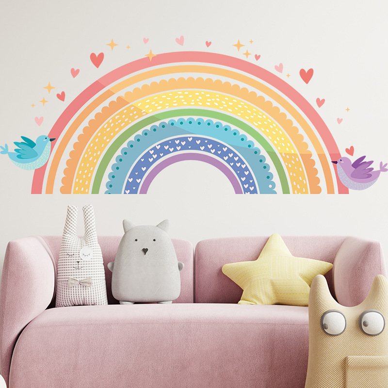 Baby Nursery Package - Autocollants muraux colorés en forme d'oiseau