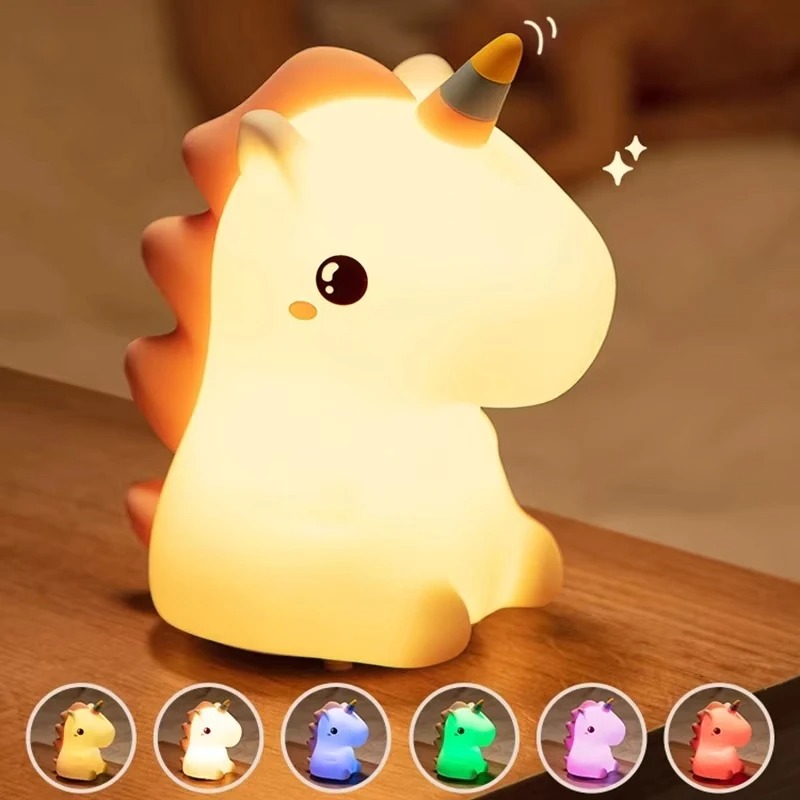 Baby Unicorn Nursery - Veilleuse LED USB en silicone Licorne