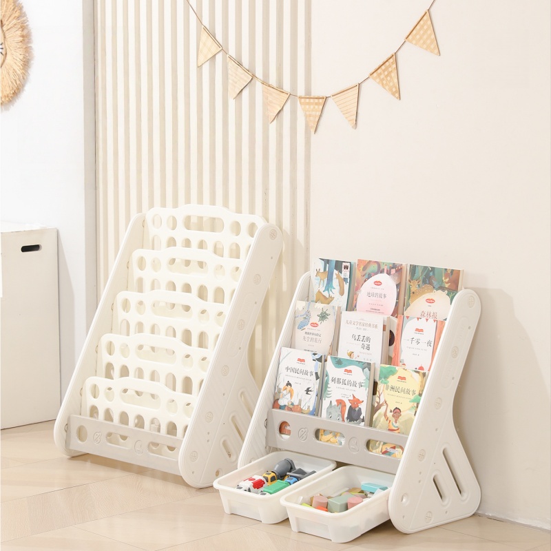 Baby Nursery Bookcase - Étagère de rangement 2 en 1