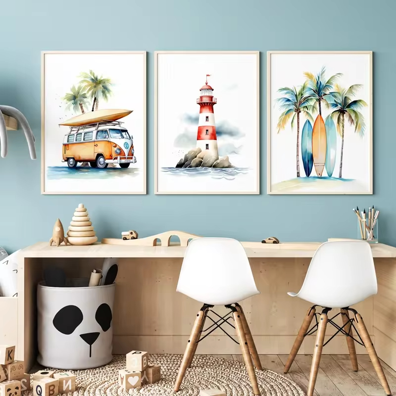 Toile d'Art Mural sur le Thème - Baby Nursery Ocean Theme avis et prix