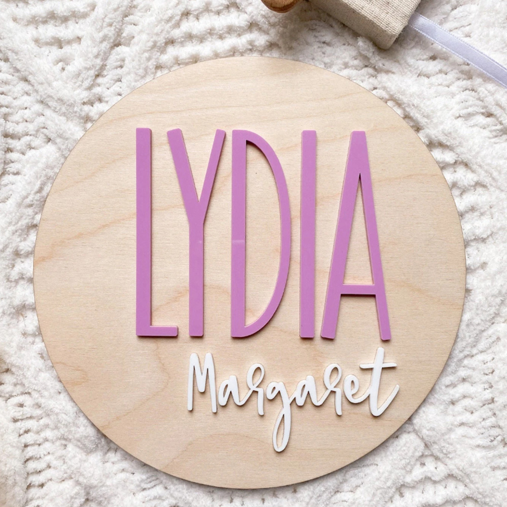 Plaque d'annonce de naissance  - Baby Nursery In avis et prix