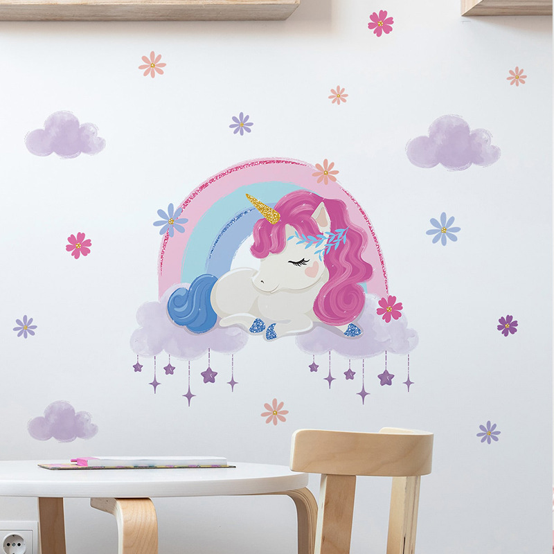 Autocollants Muraux de Dessin  - Baby Unicorn Nursery avis et prix