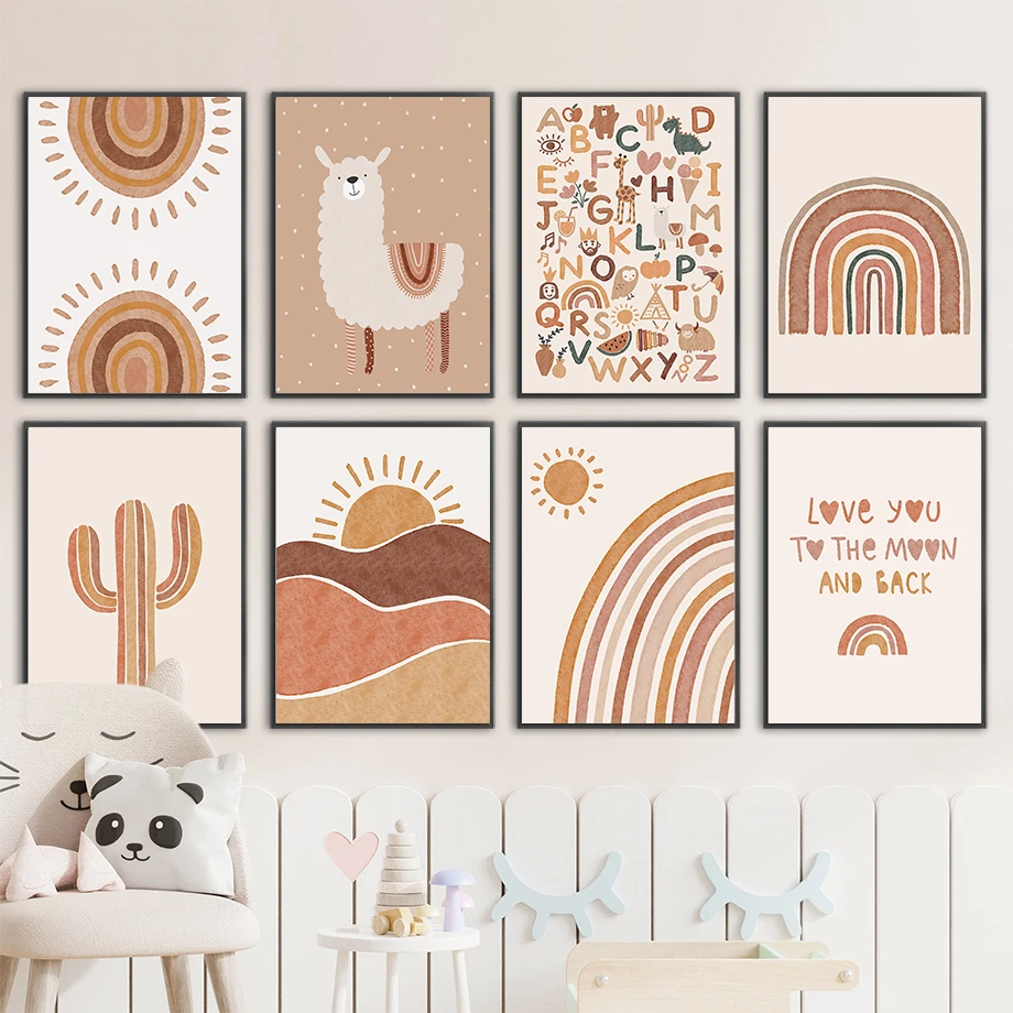 Tableau mural en toile Alpaca  - Baby Unicorn Nursery avis et prix