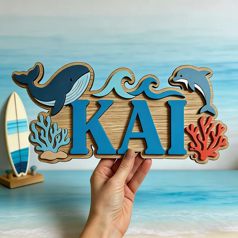 Panneau en bois personnalisé s - Baby Nursery Ocean Theme avis et prix