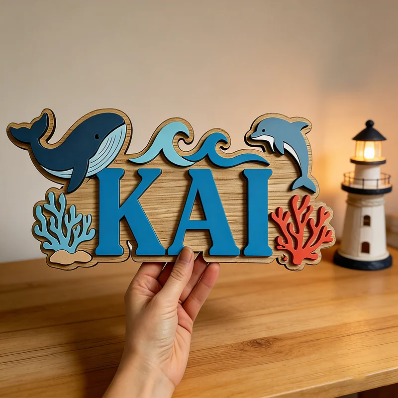 Panneau en bois personnalisé s - Baby Nursery Ocean Theme avis et prix