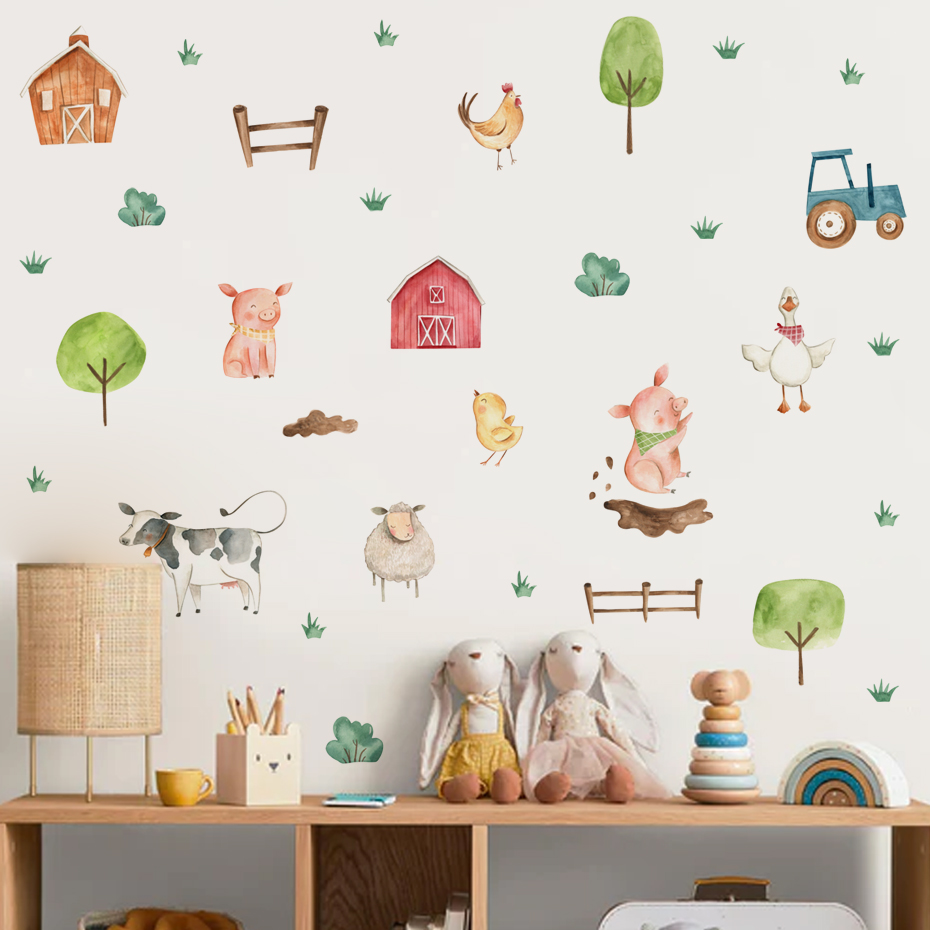 Boho aquarelle mignon animaux  - Baby Nursery Package avis et prix