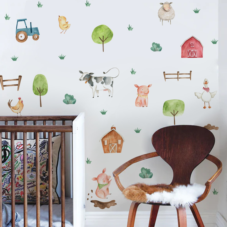Boho aquarelle mignon animaux  - Baby Nursery Package avis et prix