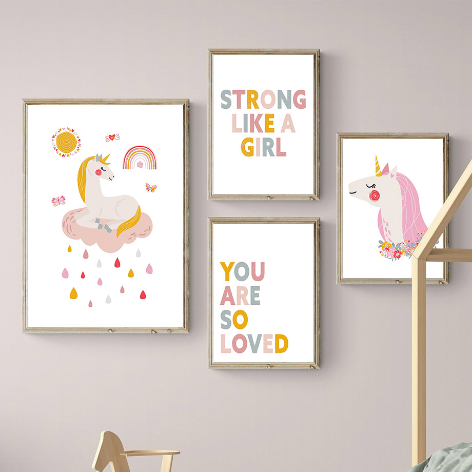 Kawaii dessin animé licorne ar - Baby Unicorn Nursery avis et prix