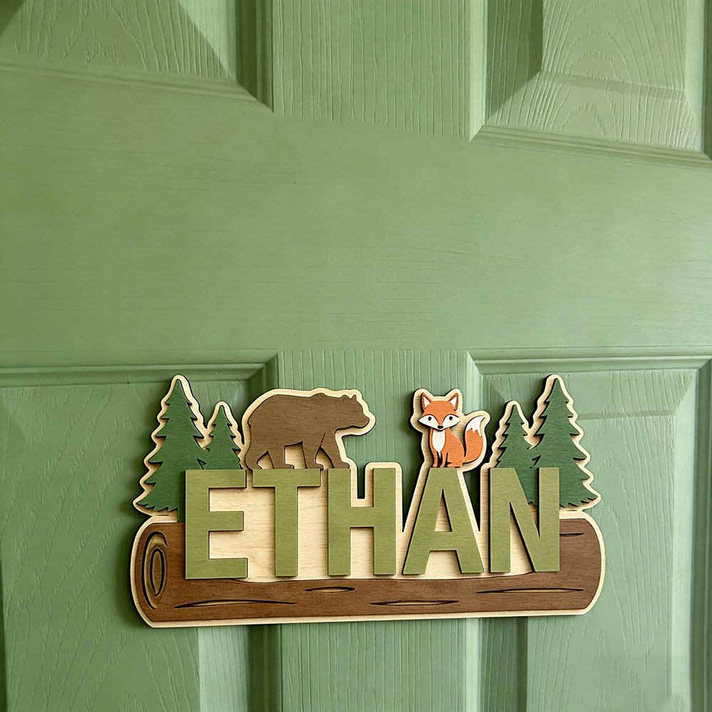 Plaque en bois personnalisée a - Baby Nursery In avis et prix