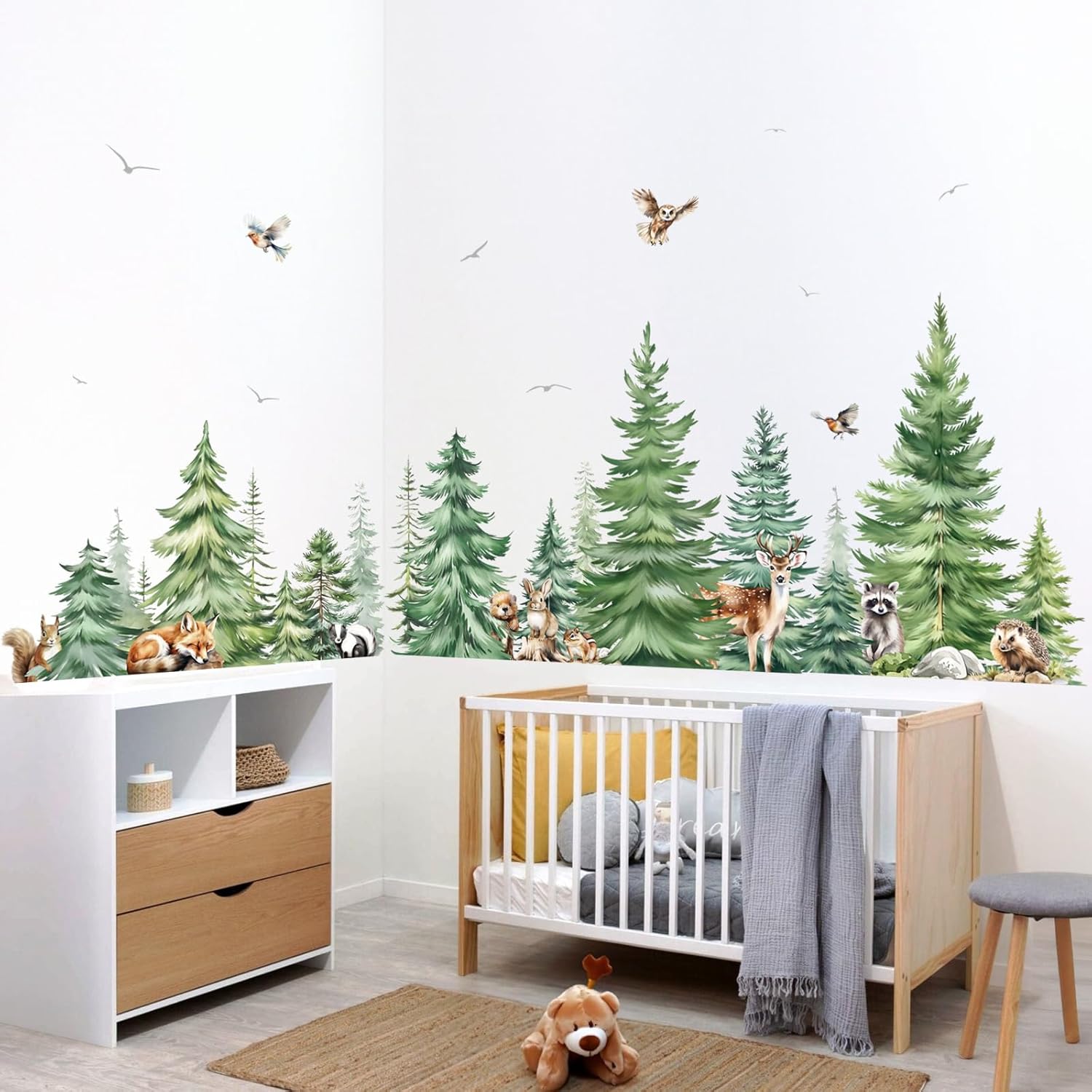 Grand aquarelle pin animaux st - Baby Nursery Package avis et prix