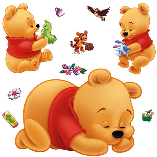 Autocollants muraux Winnie l'o - Baby Nursery Winnie The Pooh avis et prix