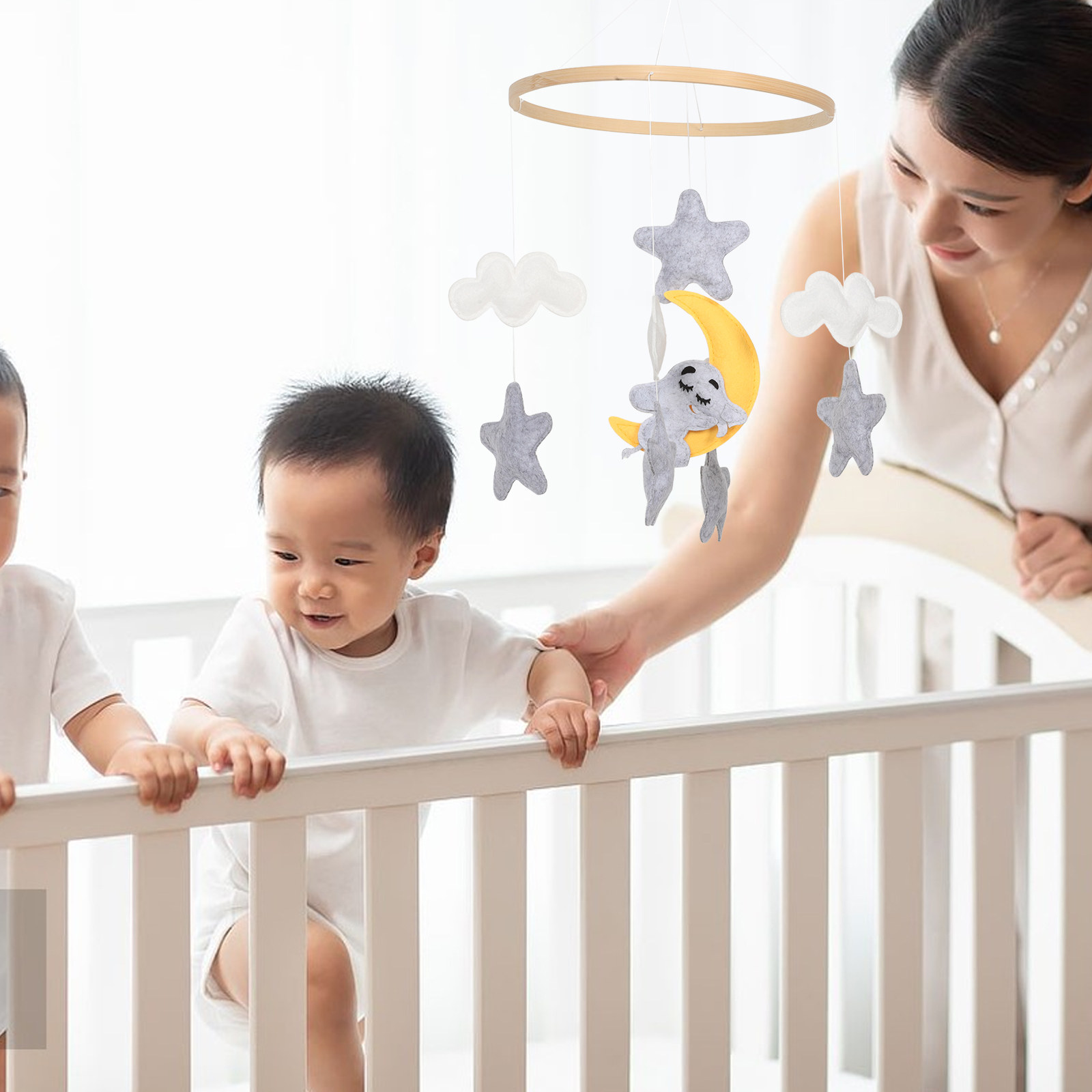 Mobile de lit bébé en feutre a - Baby Nursery Decor Girl avis et prix