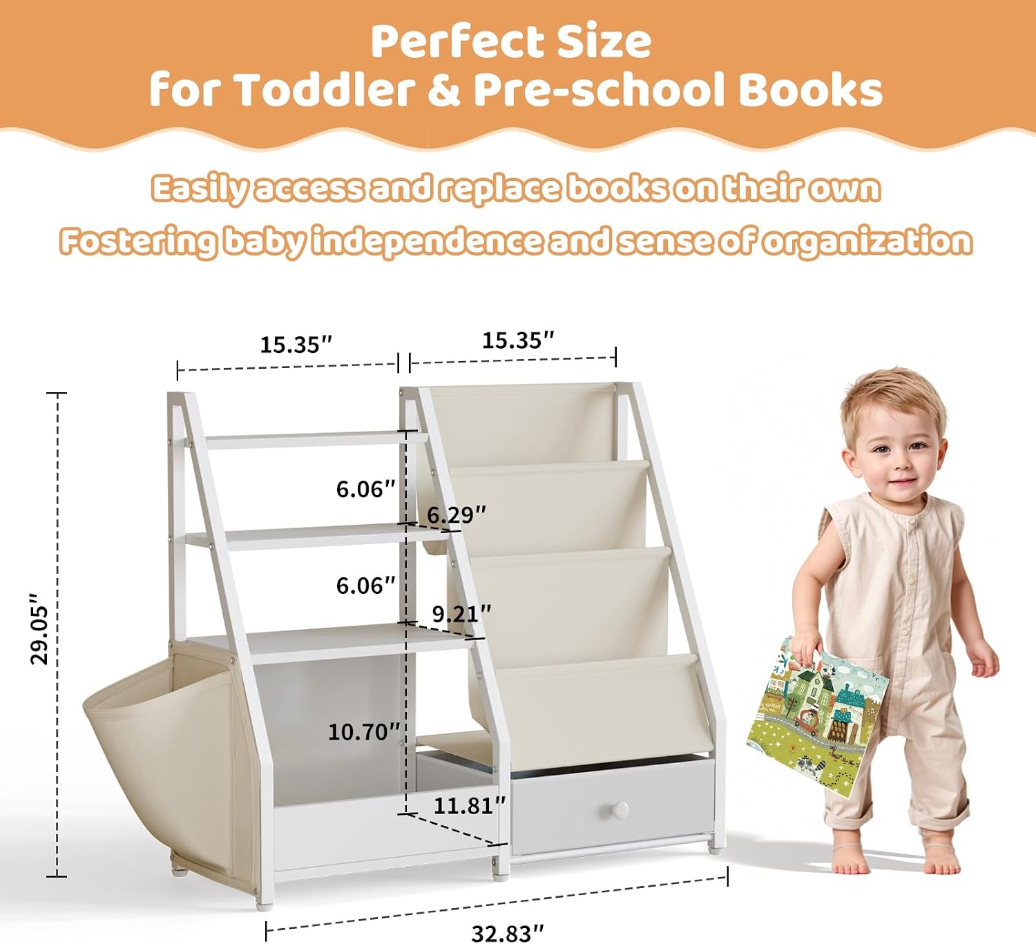 Étagère à livres et rangement  - Baby Nursery Bookcase avis et prix