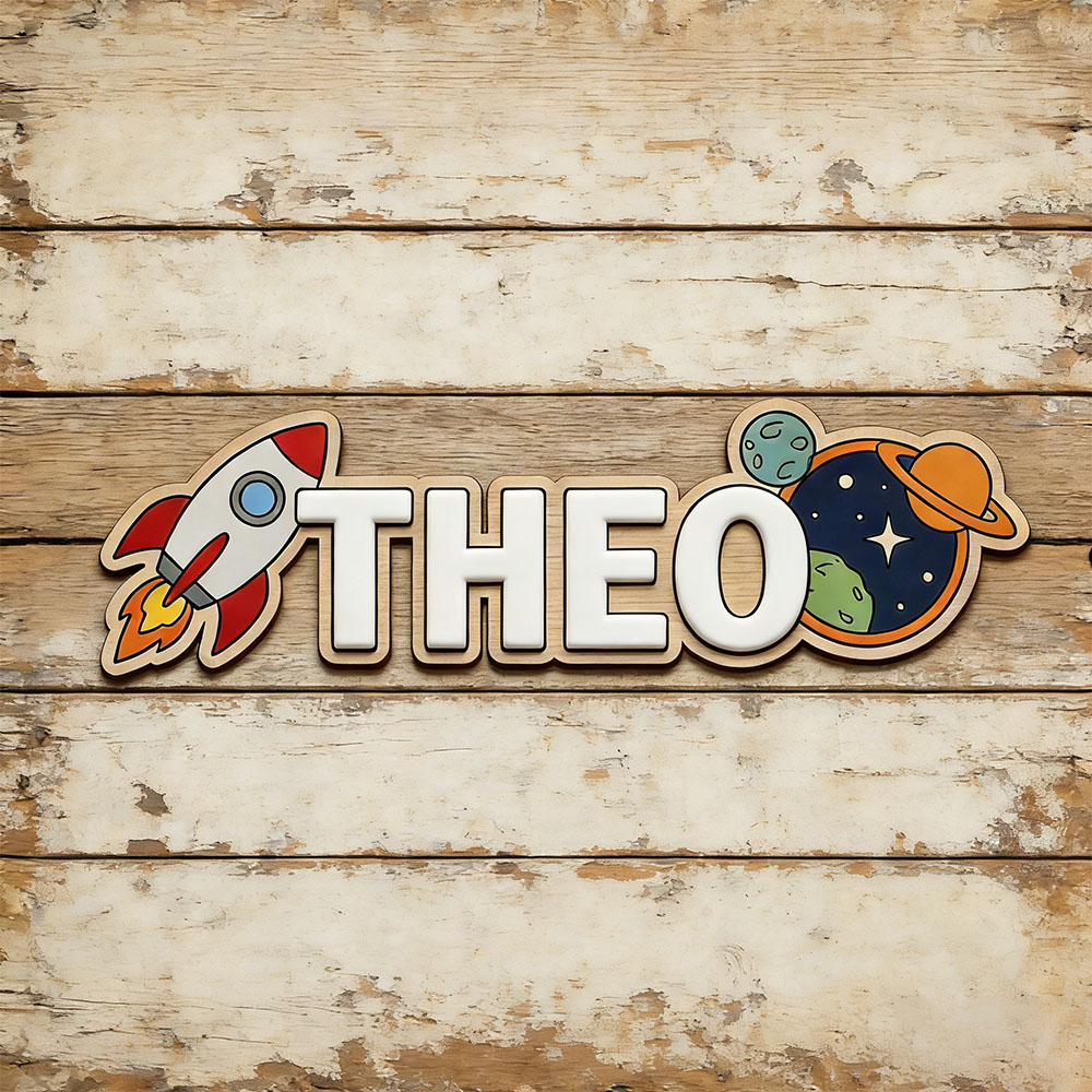 Panneau personnalisé en bois a - Baby Nursery In avis et prix