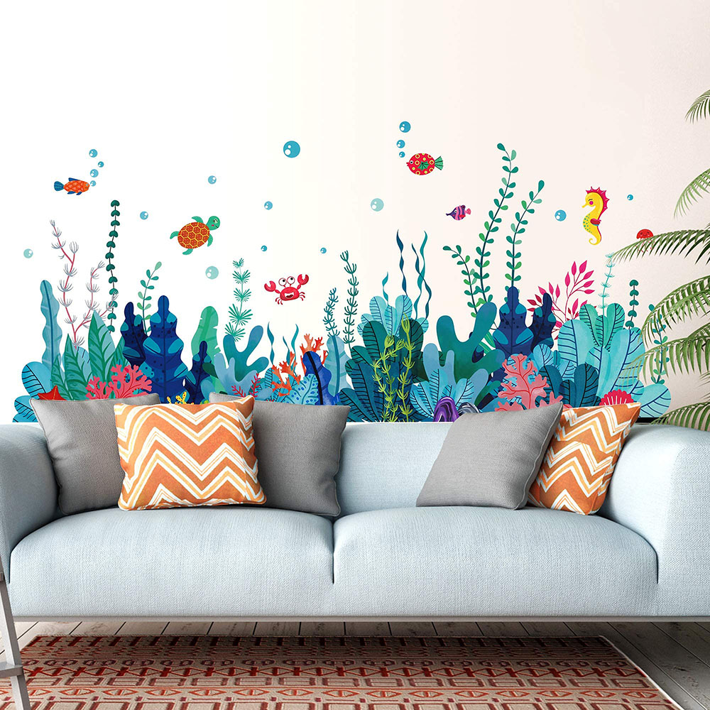 Grand autocollants muraux d'he - Baby Nursery Under The Sea avis et prix