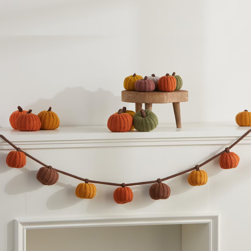 Guirlande de citrouille tricot - Baby Nursery Bookcase avis et prix