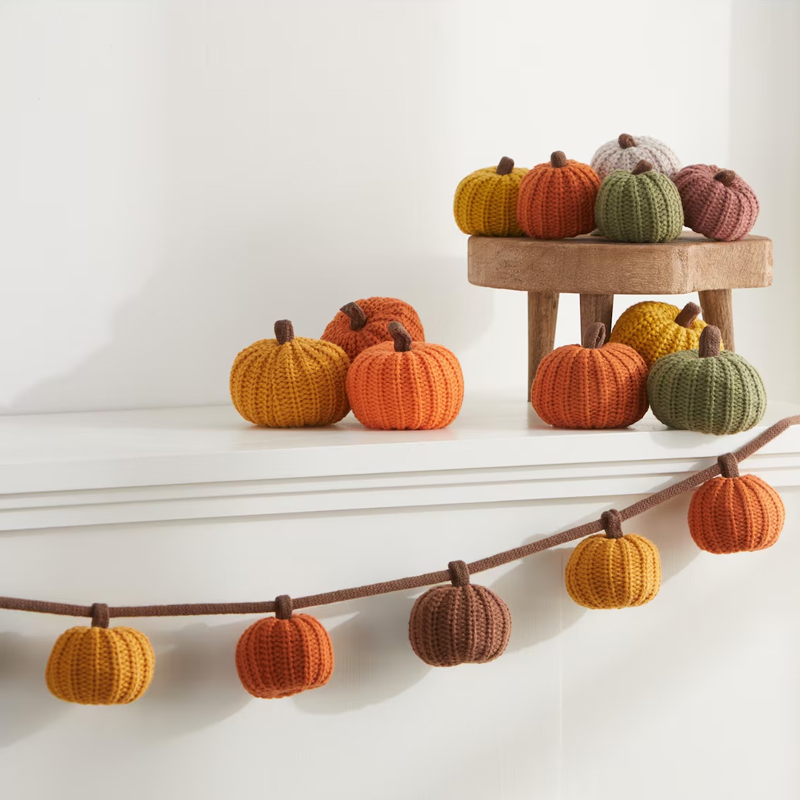 Guirlande de citrouille tricot - Baby Nursery Bookcase avis et prix