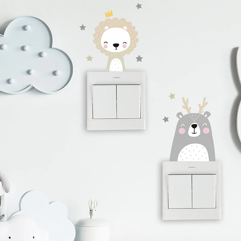 6 autocollants animaux joyeux  - Wall Decal Nursery avis et prix
