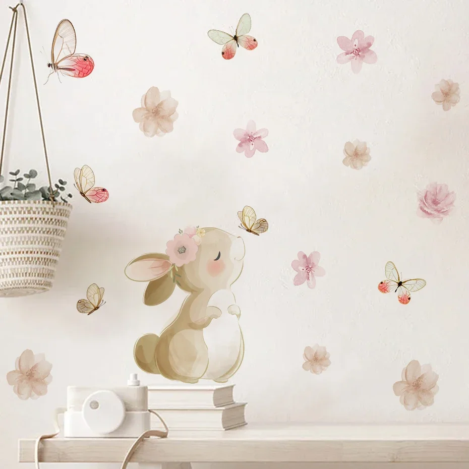 Autocollant mural floral style - Wall Decal Nursery avis et prix