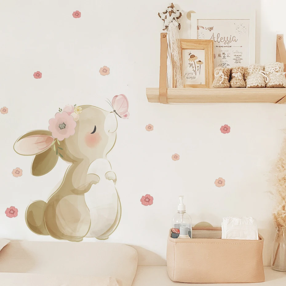 Autocollant mural floral style - Wall Decal Nursery avis et prix
