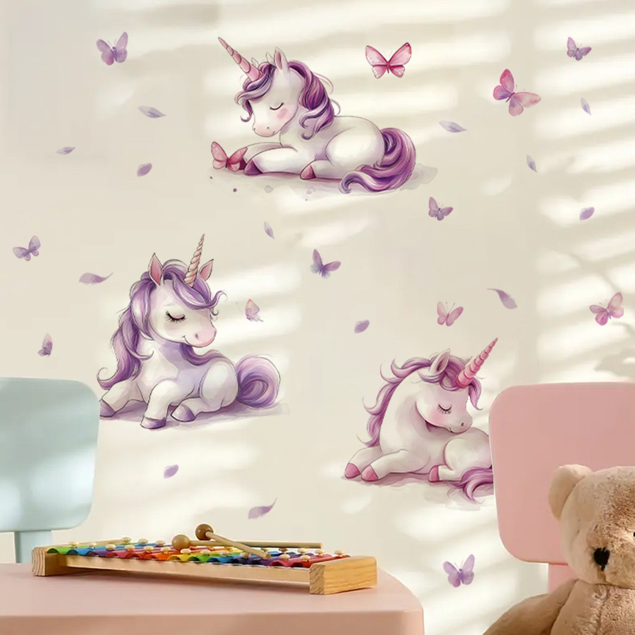 Autocollant mural licorne fant - Baby Unicorn Nursery avis et prix