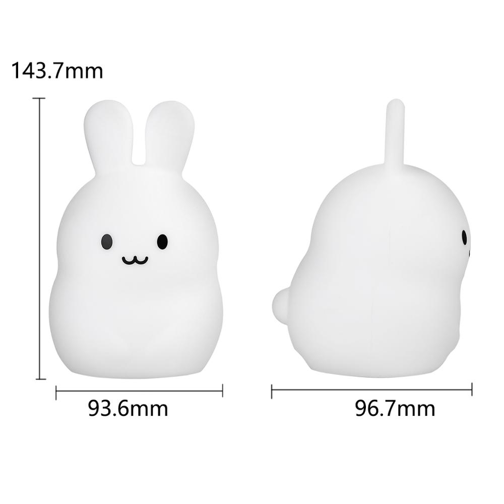 Capteur tactile lapin veilleus - Baby Nursery Light avis et prix