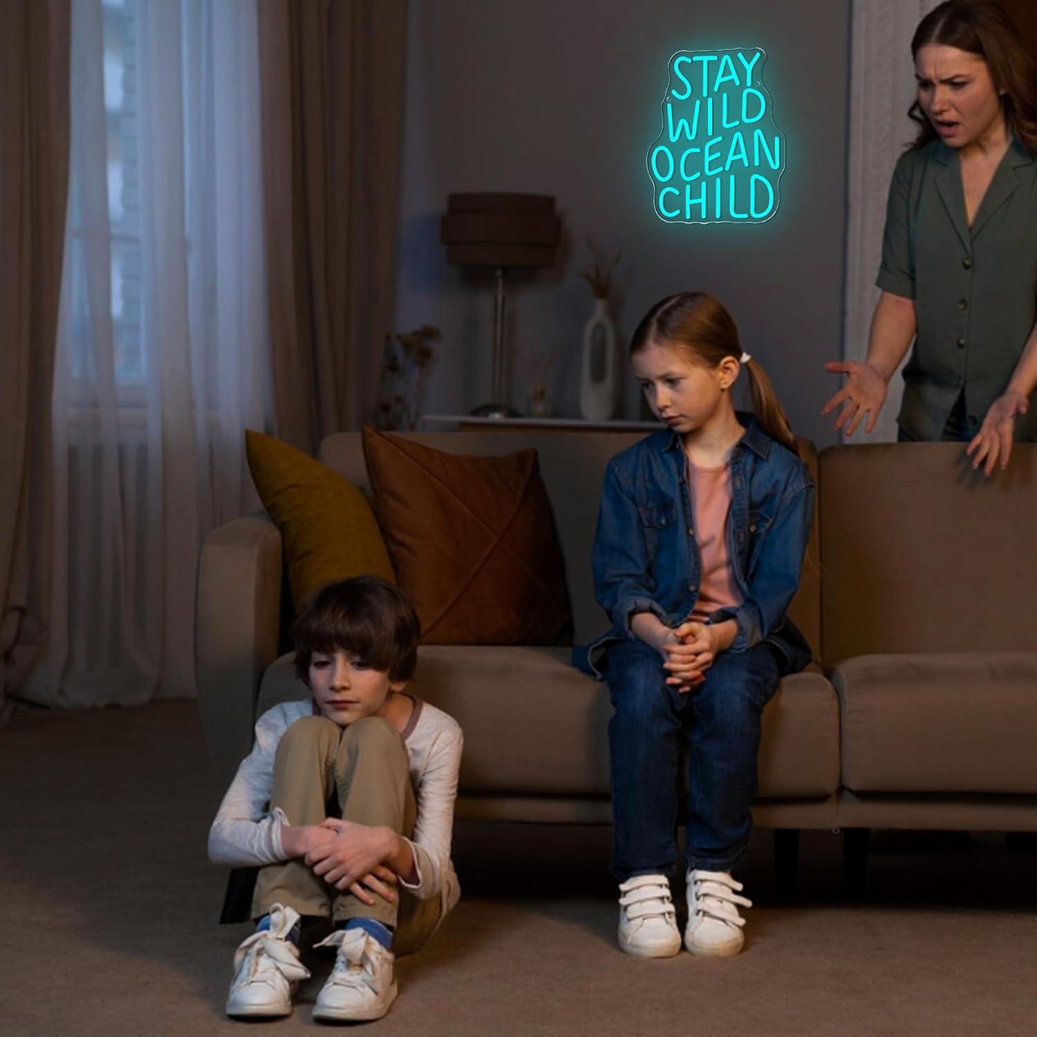 Enseigne néon LED USB à intens - Baby Nursery Ocean Theme avis et prix