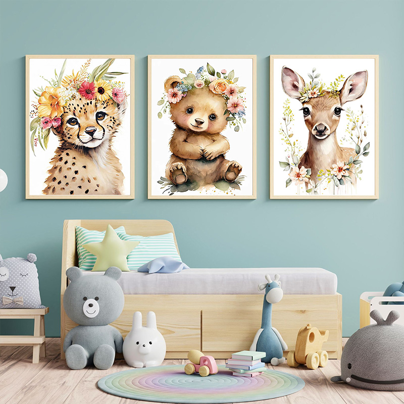 Bébé ours lapin cerf raton lav - Baby Unicorn Nursery avis et prix