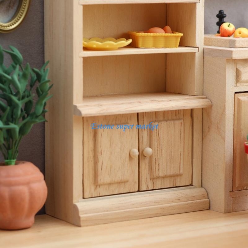 Vitrine Miniature en bois natu - Baby Nursery Bookcase avis et prix