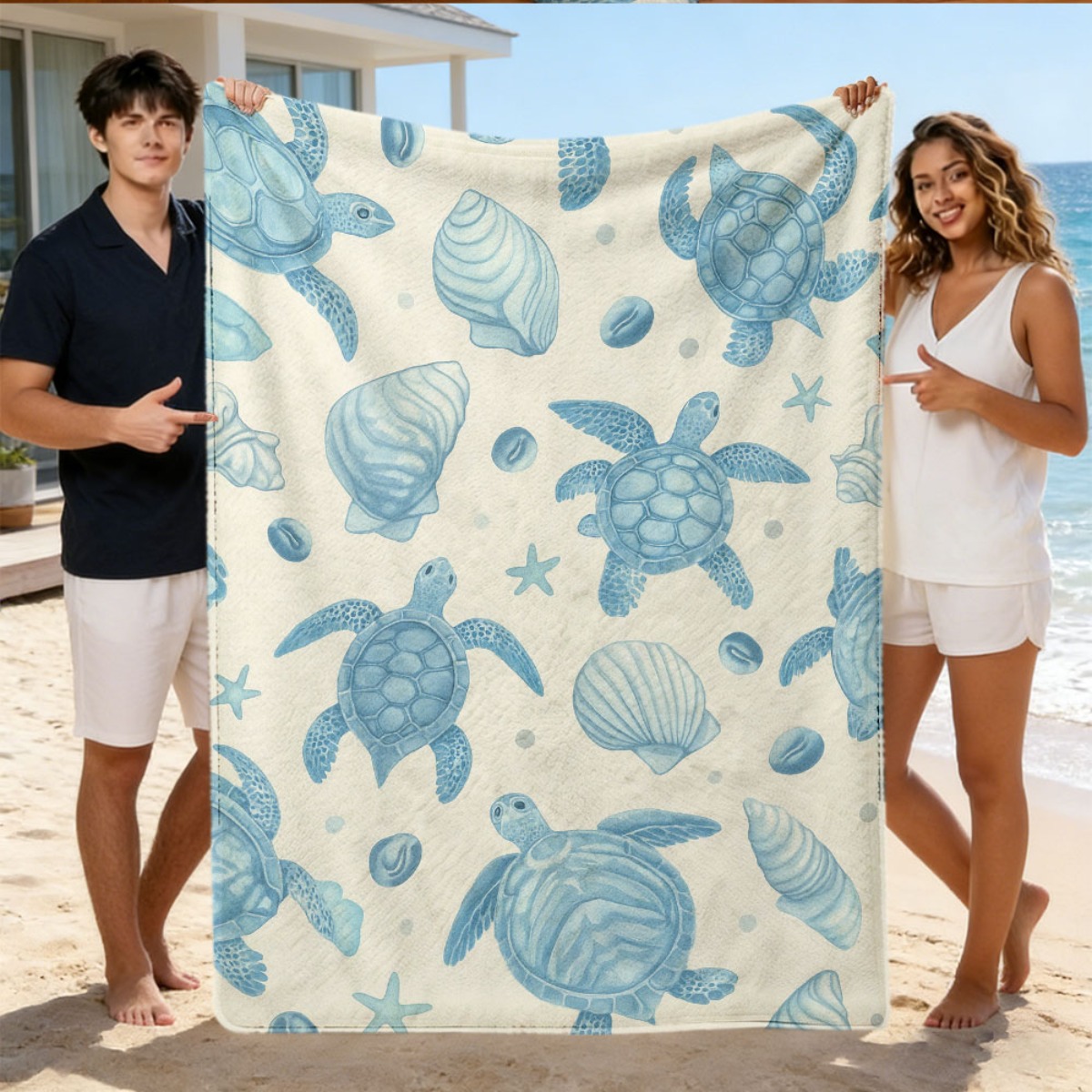 Couverture de plage tortue thè - Baby Nursery Ocean Theme avis et prix