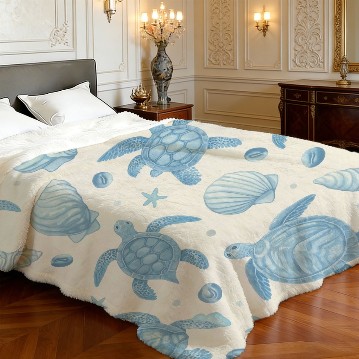 Couverture de plage tortue thè - Baby Nursery Ocean Theme avis et prix