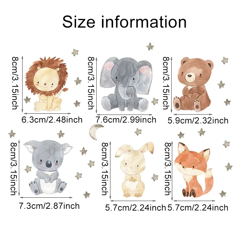 Autocollants muraux animaux de - Wall Decal Nursery avis et prix