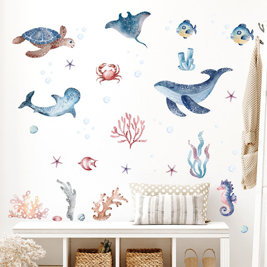 Autocollant mural Wonderful Un - Baby Nursery Under The Sea avis et prix