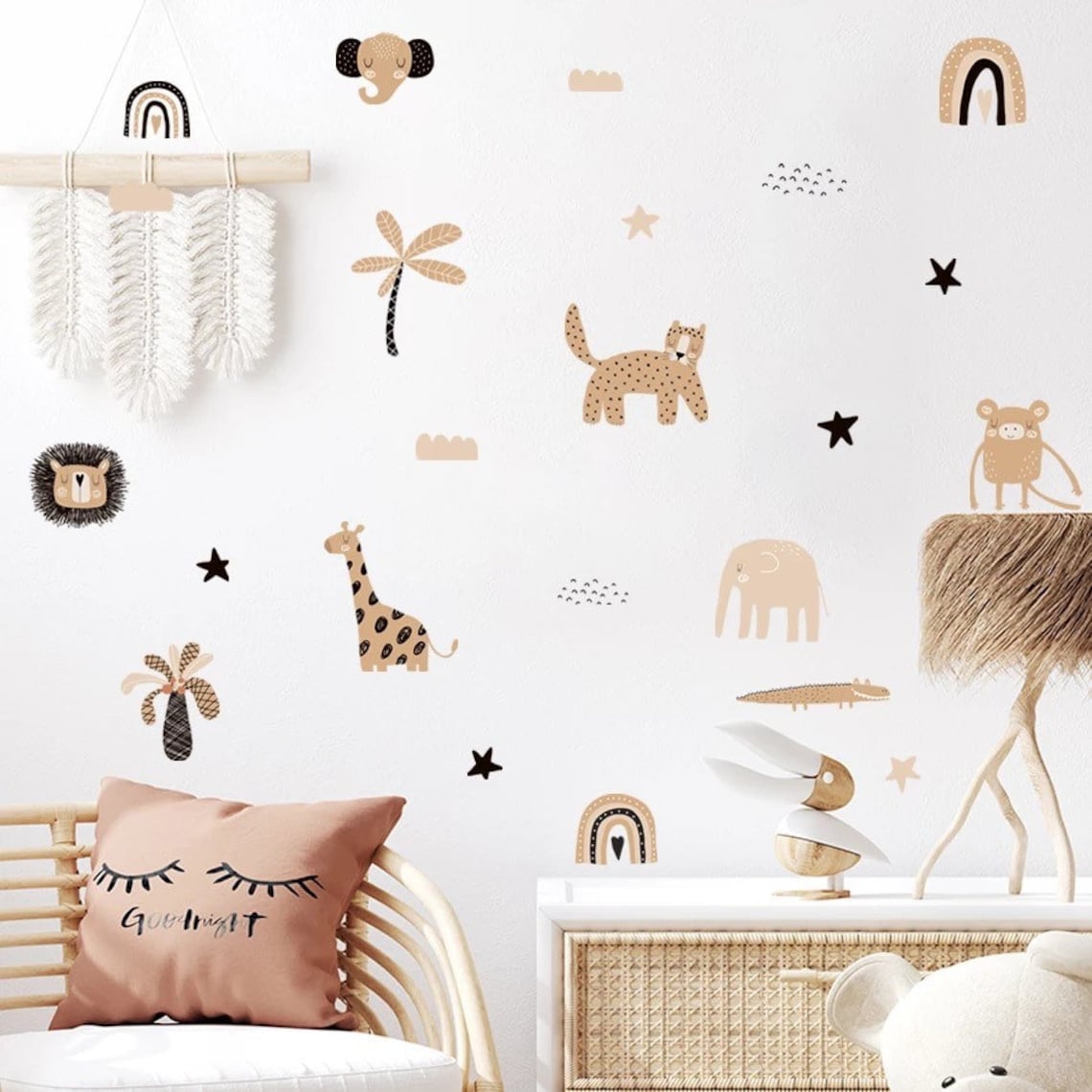 Autocollants Muraux Bohème Arc - Baby Nursery Decor Girl avis et prix